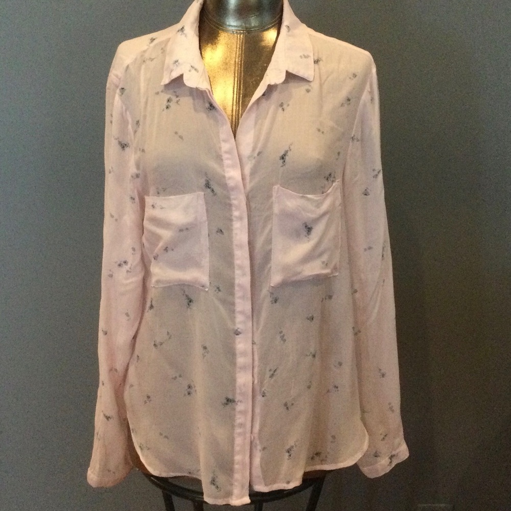 Bella Dahl Pink Floral Top